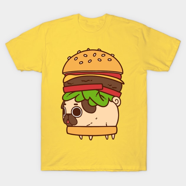 Burger Puglie T-Shirt by Puglie Pug 